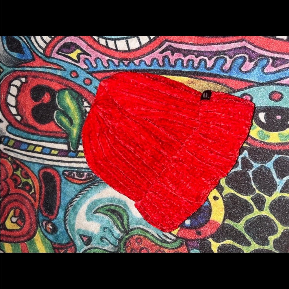 Stylish Red Knit Beanie